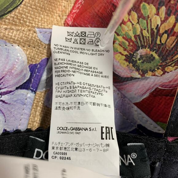 DOLCE & GABBANA Size 8 Multi Color Nylon Blend Floral Bralette - Picture 7 of 8